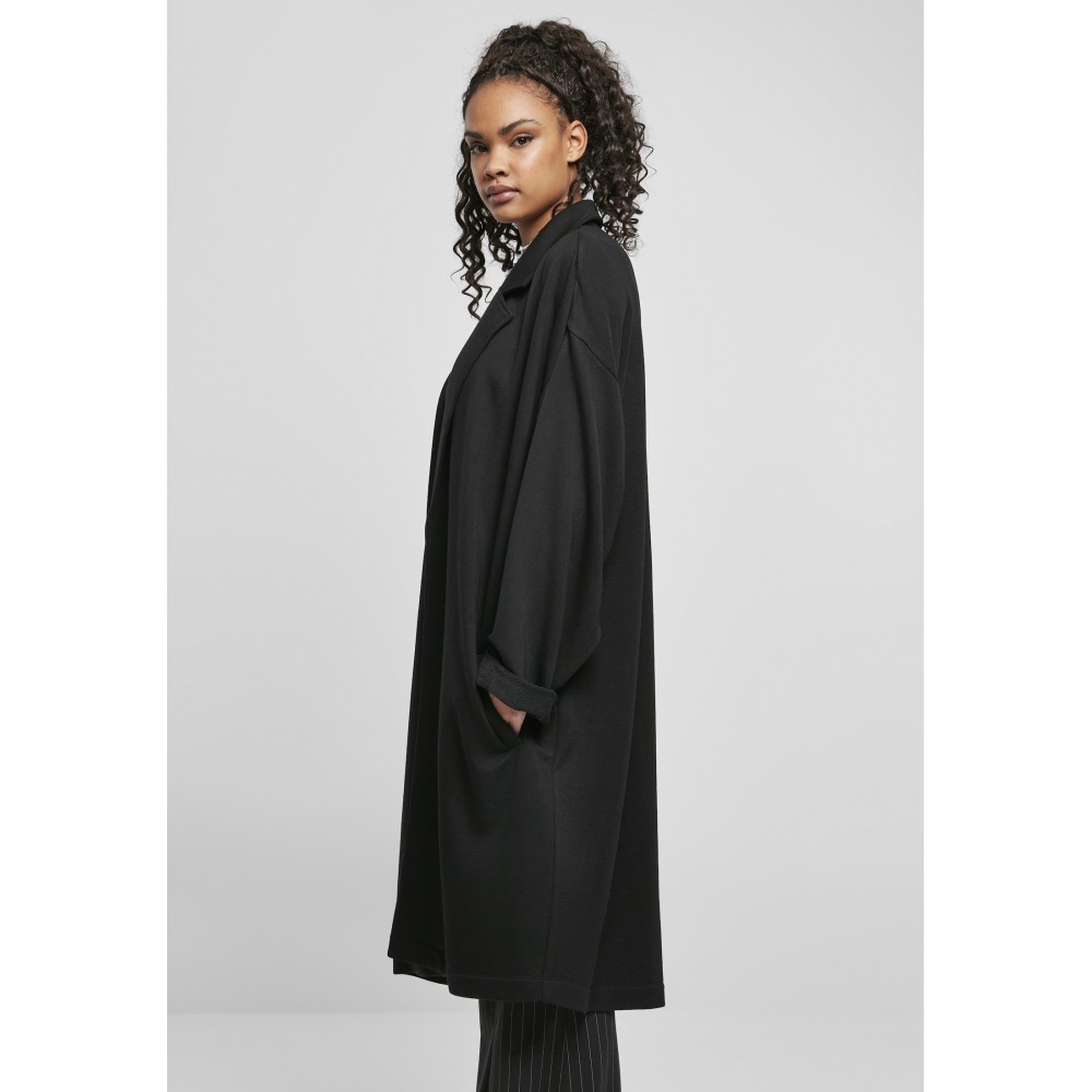Urban Classics - Modal Terry Oversized Mantel - Schwarz